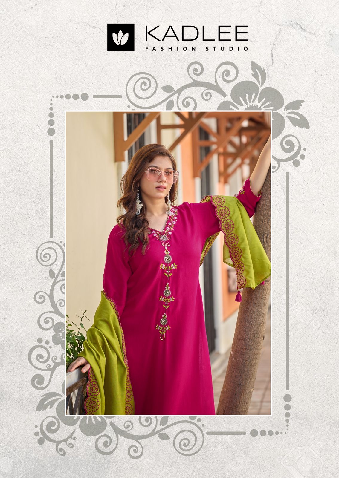 Sangini Kadlee Rayon Readymade Plazzo Style Suits Supplier Ahmedabad