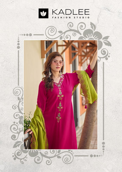 Sangini Kadlee Rayon Readymade Plazzo Style Suits Supplier Ahmedabad