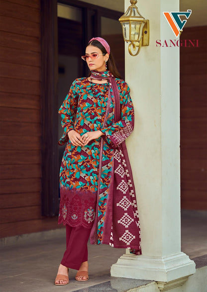 Sangini Vol 1 Vandana Creation Mix Cotton Karachi Salwar Suits Manufacturer