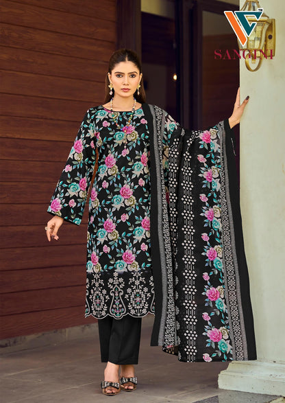 Sangini Vol 1 Vandana Creation Mix Cotton Karachi Salwar Suits Manufacturer