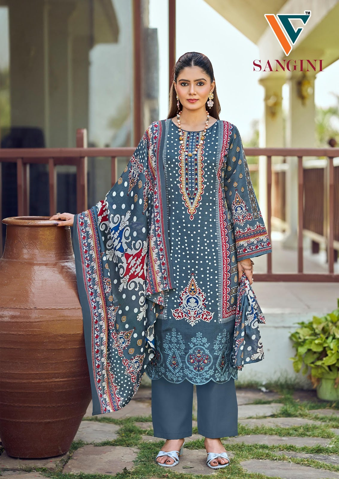 Sangini Vol 1 Vandana Creation Mix Cotton Karachi Salwar Suits Manufacturer