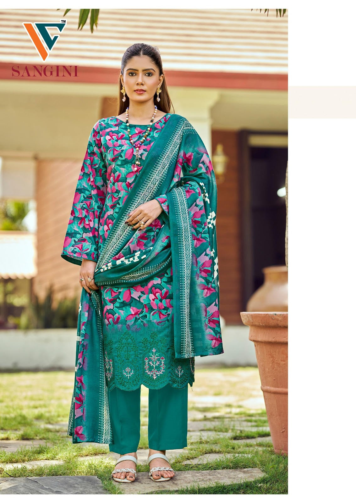 Sangini Vol 1 Vandana Creation Mix Cotton Karachi Salwar Suits Manufacturer