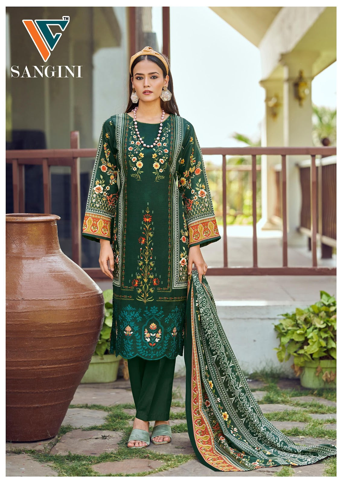 Sangini Vol 1 Vandana Creation Mix Cotton Karachi Salwar Suits Manufacturer