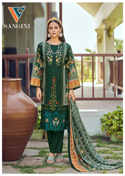 Sangini Vol 1 Vandana Creation Mix Cotton Karachi Salwar Suits Manufacturer