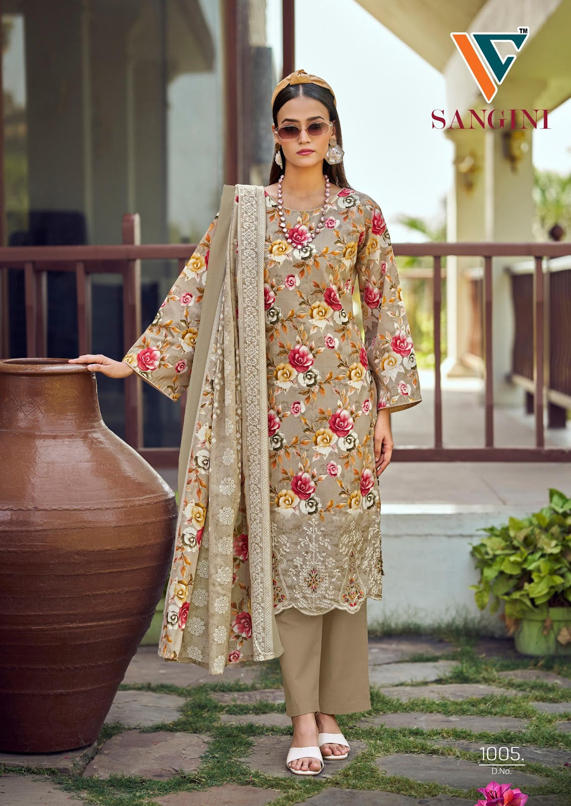 Sangini Vol 1 Vandana Creation Mix Cotton Karachi Salwar Suits Manufacturer