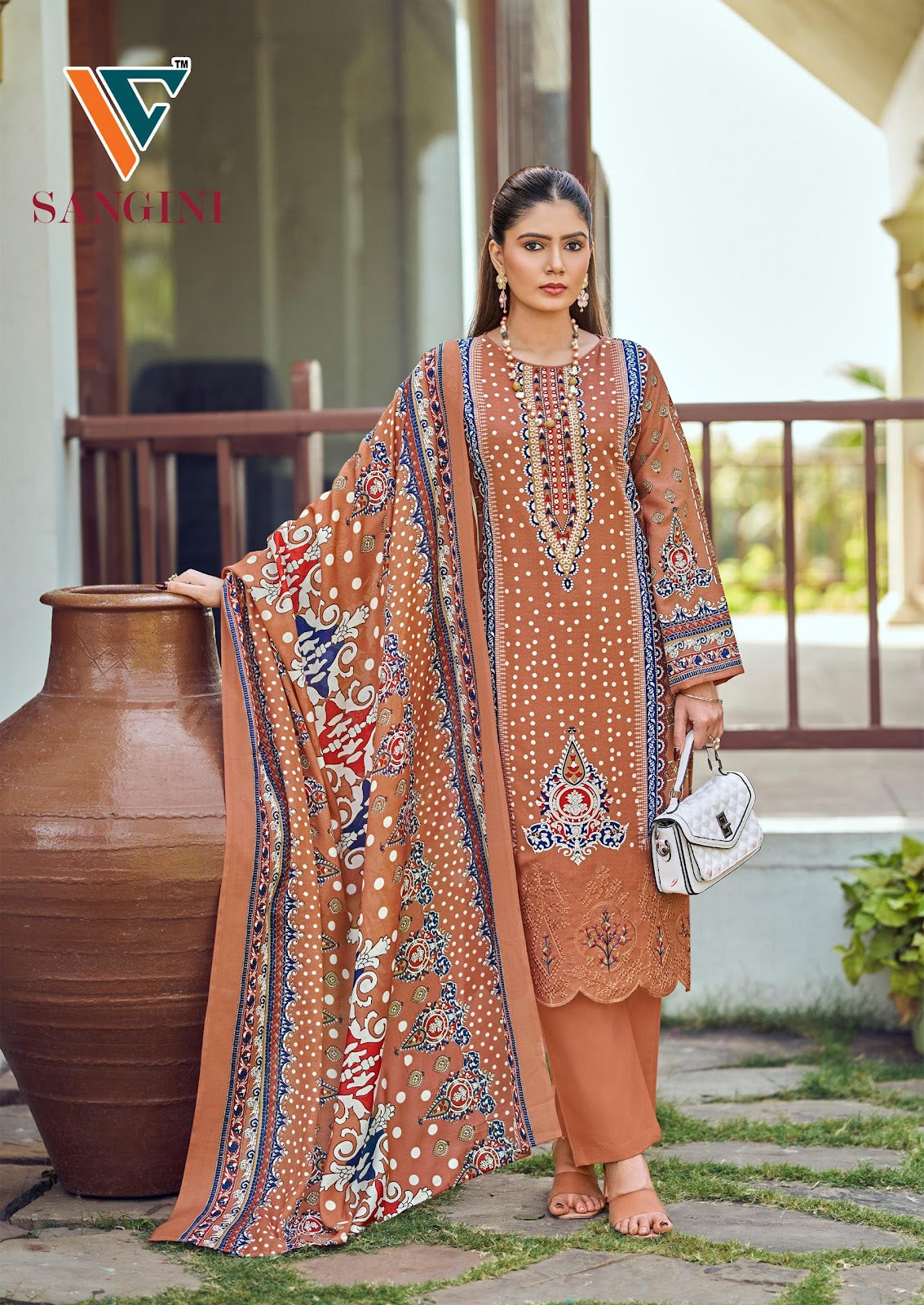Sangini Vol 1 Vandana Creation Mix Cotton Karachi Salwar Suits Manufacturer