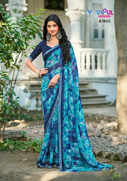 Sangini Vol 3 Vipul Georgette Sarees Manufacturer Gujarat