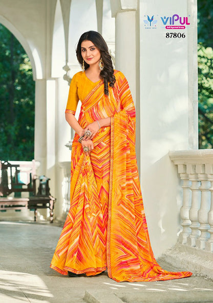 Sangini Vol 3 Vipul Georgette Sarees Manufacturer Gujarat