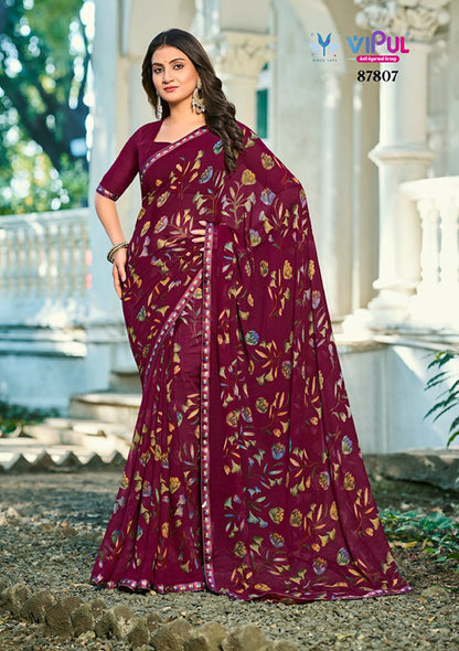 Sangini Vol 3 Vipul Georgette Sarees Manufacturer Gujarat
