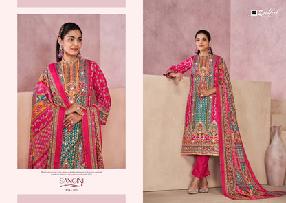 Sangini Vol 4 Zulfat Designer Jam Cotton Karachi Salwar Suits Supplier Ahmedabad