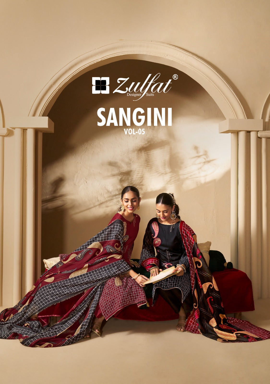 Sangini Vol 5 Zulfat Designer Jam Cotton Karachi Salwar Suits Manufacturer India