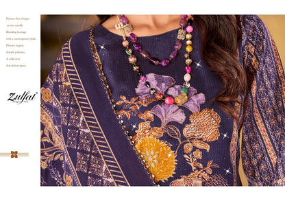 संगिनी वॉल्यूम 6 ज़ुल्फ़त डिज़ाइनर जाम कॉटन कराची सलवार सूट निर्माता अहमदाबाद