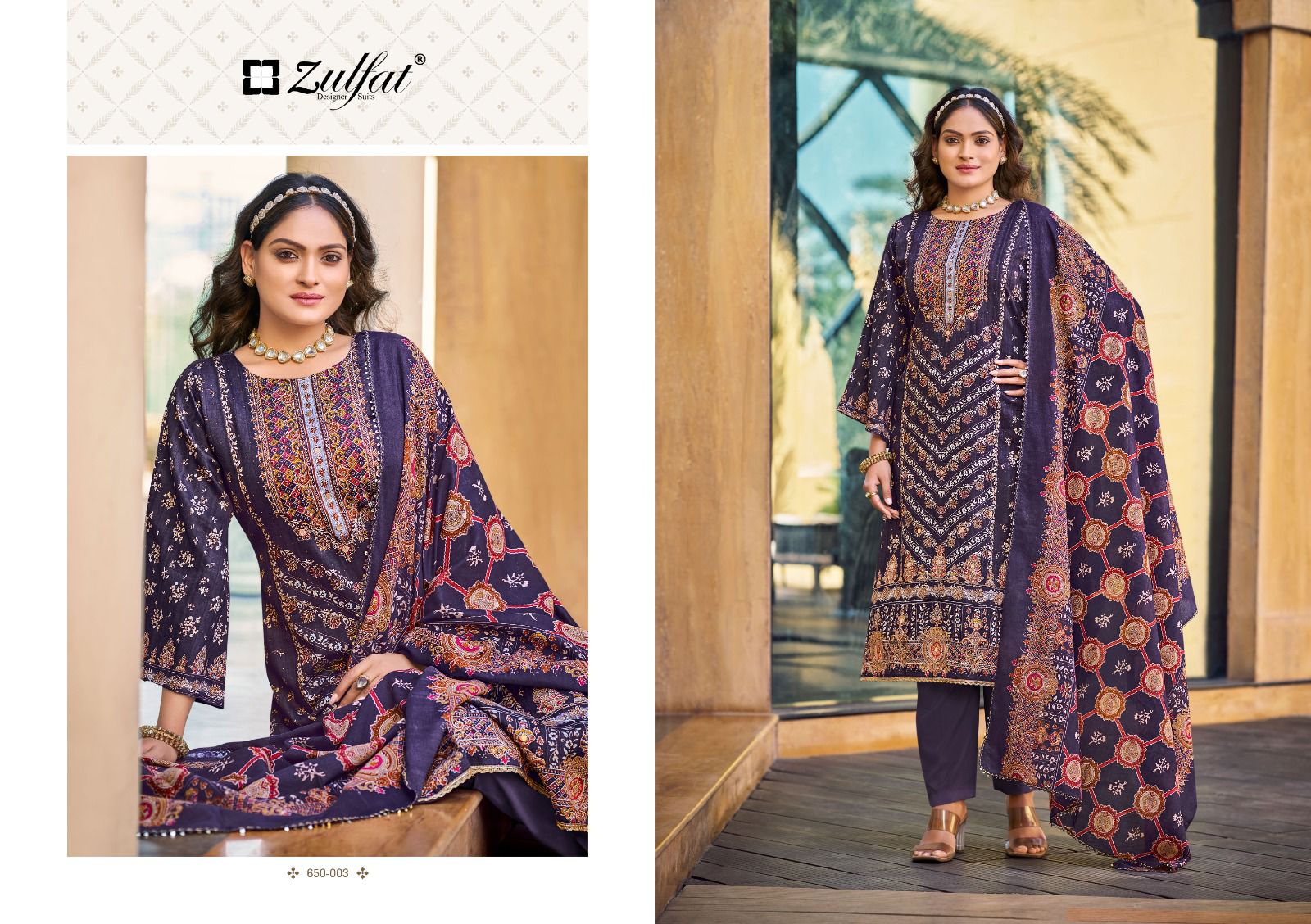 Sangini Vol 7 Zulfat Designer Jam Cotton Karachi Salwar Suits Wholesale Price