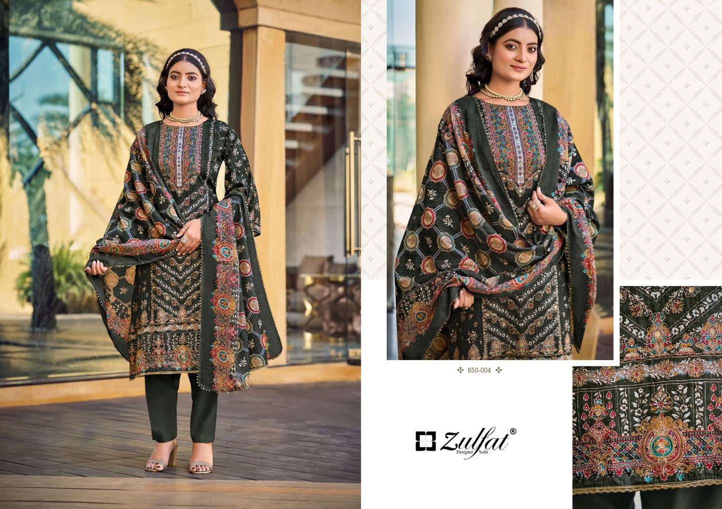 Sangini Vol 7 Zulfat Designer Jam Cotton Karachi Salwar Suits Wholesale Price
