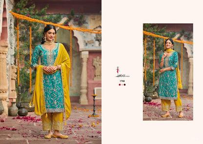 Sangit Eba Lifestyle Chinon Readymade Plazzo Style Suits Manufacturer India