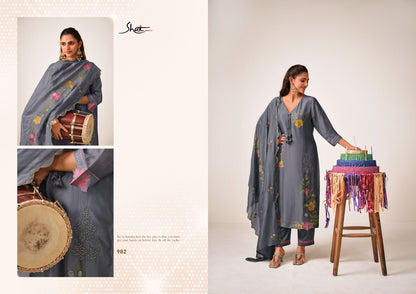 Sangroor Jay Vijay Shai Bemberg Pant Style Suits Exporter Gujarat
