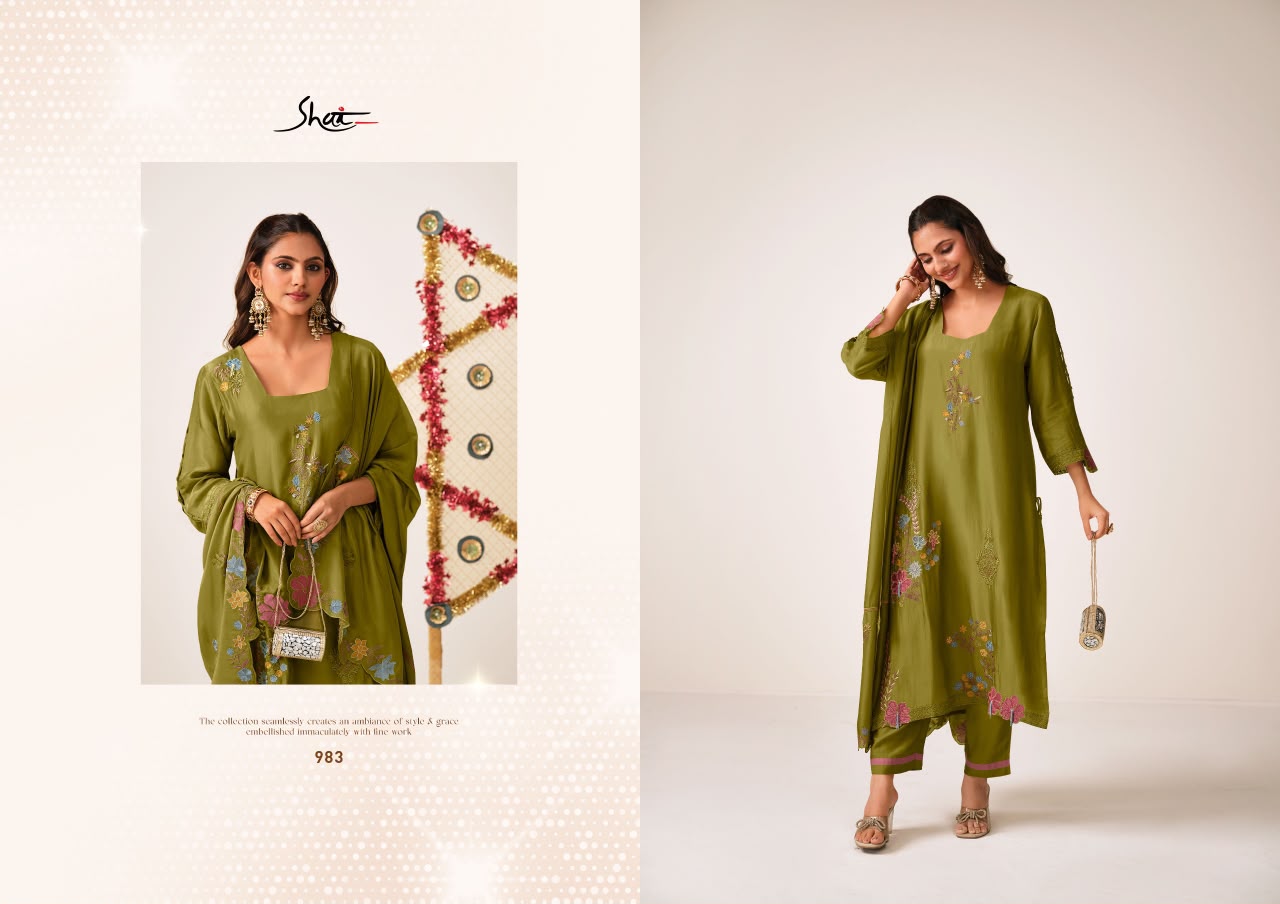 Sangroor Jay Vijay Shai Bemberg Pant Style Suits Exporter Gujarat