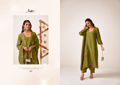 Sangroor Jay Vijay Shai Bemberg Pant Style Suits Exporter Gujarat