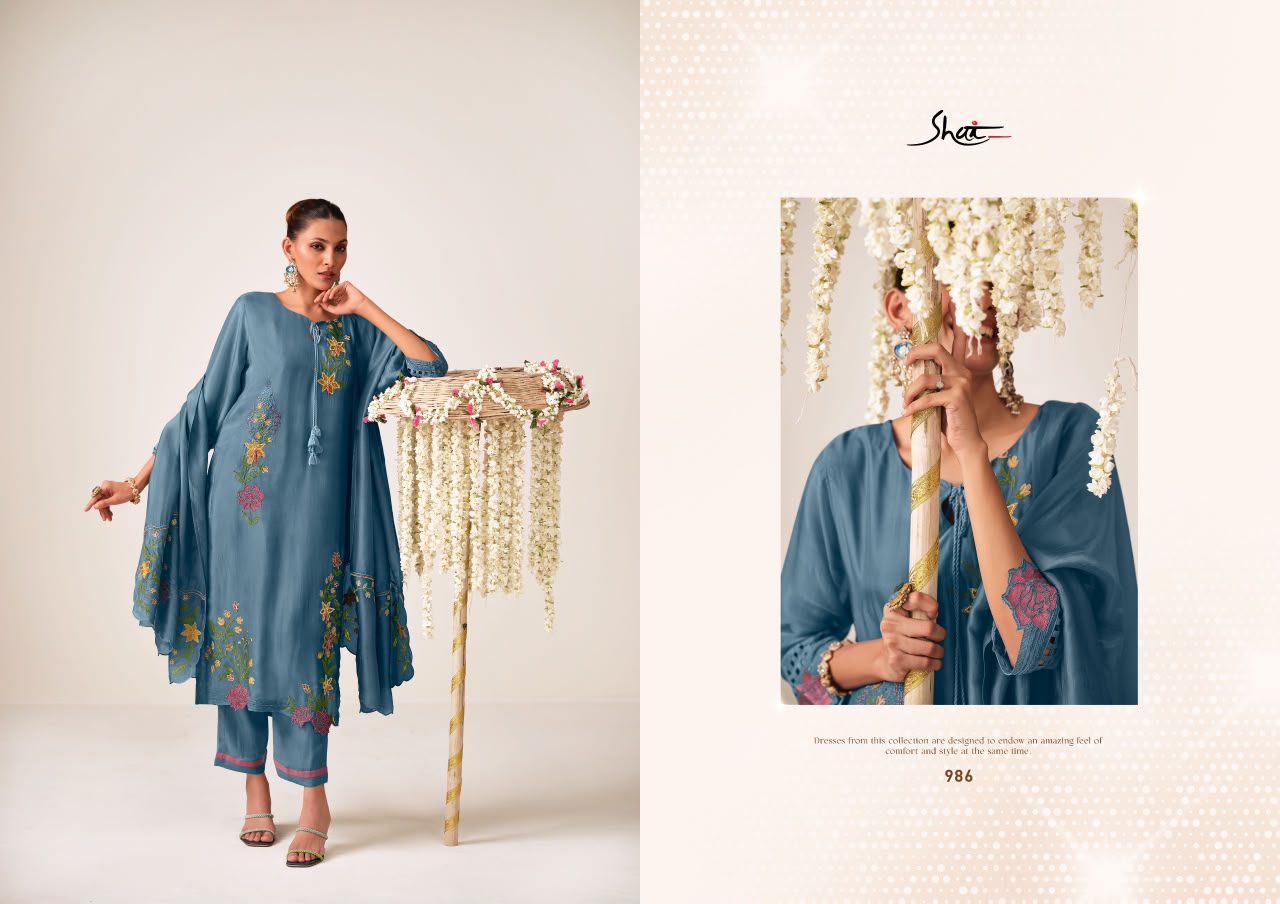Sangroor Jay Vijay Shai Bemberg Pant Style Suits Exporter Gujarat