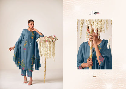 Sangroor Jay Vijay Shai Bemberg Pant Style Suits Exporter Gujarat