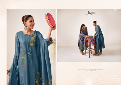 Sangroor Jay Vijay Shai Bemberg Pant Style Suits Exporter Gujarat
