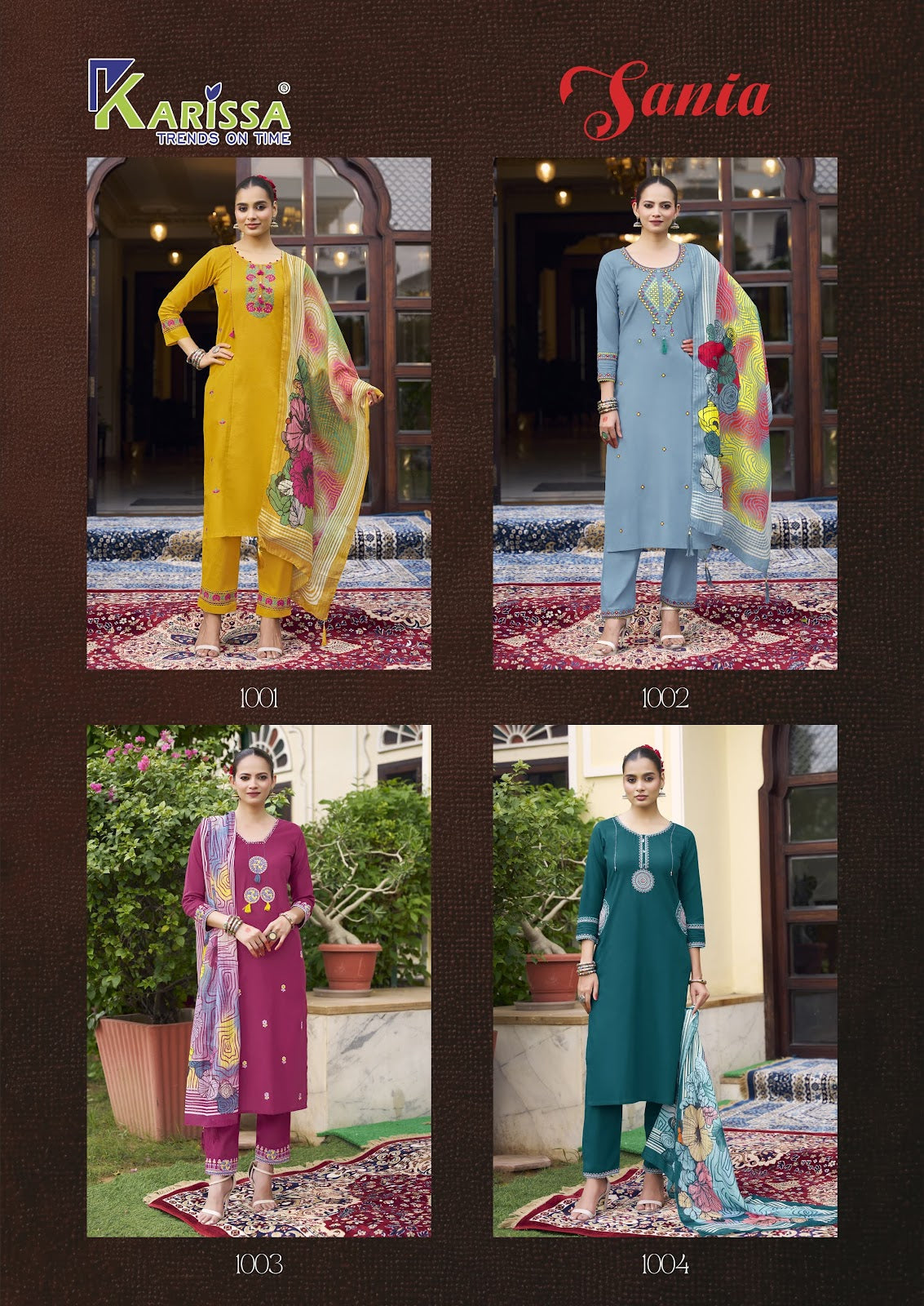Sania Karissa Cotton Readymade Pant Style Suits Exporter Gujarat