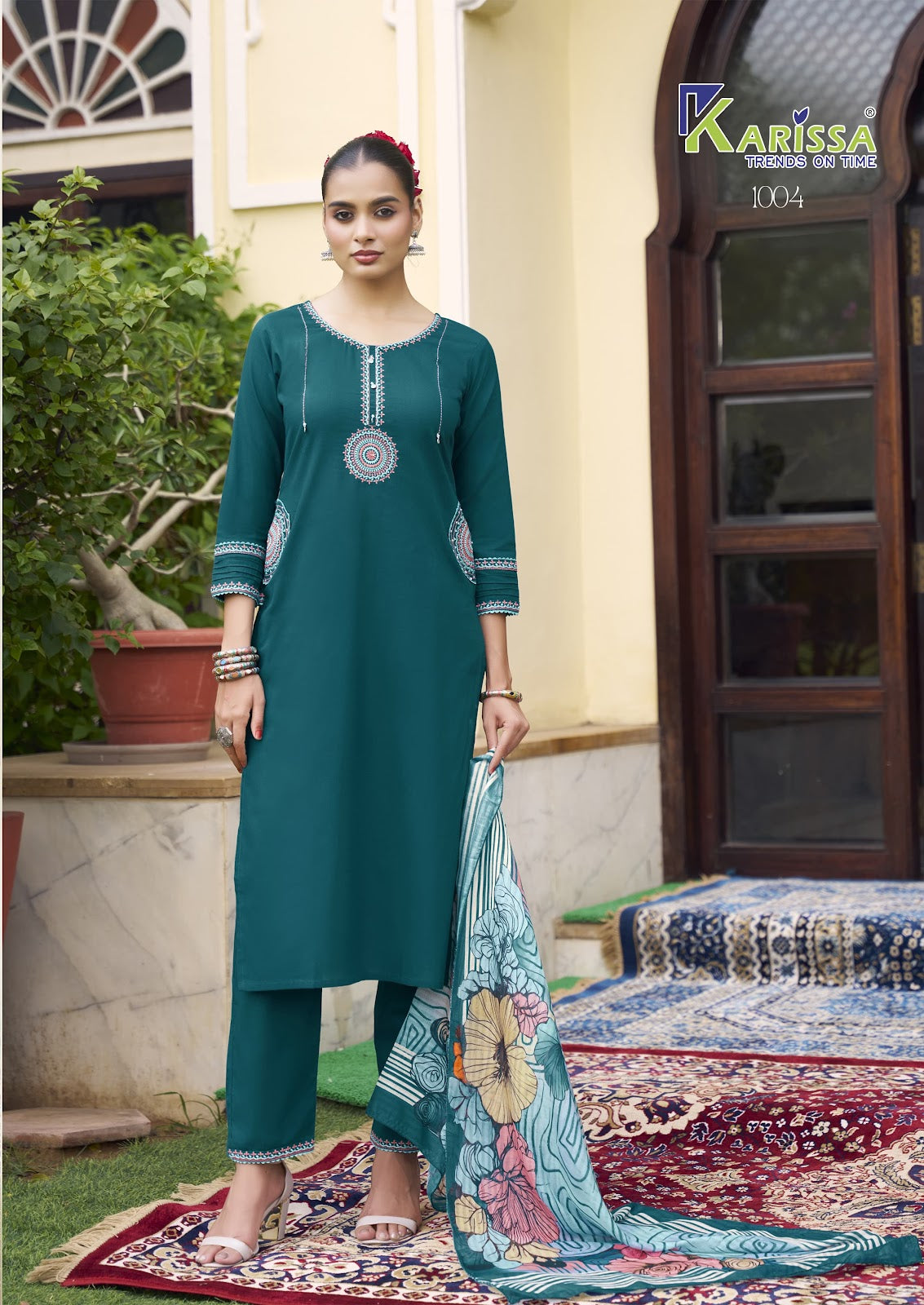 Sania Karissa Cotton Readymade Pant Style Suits Exporter Gujarat
