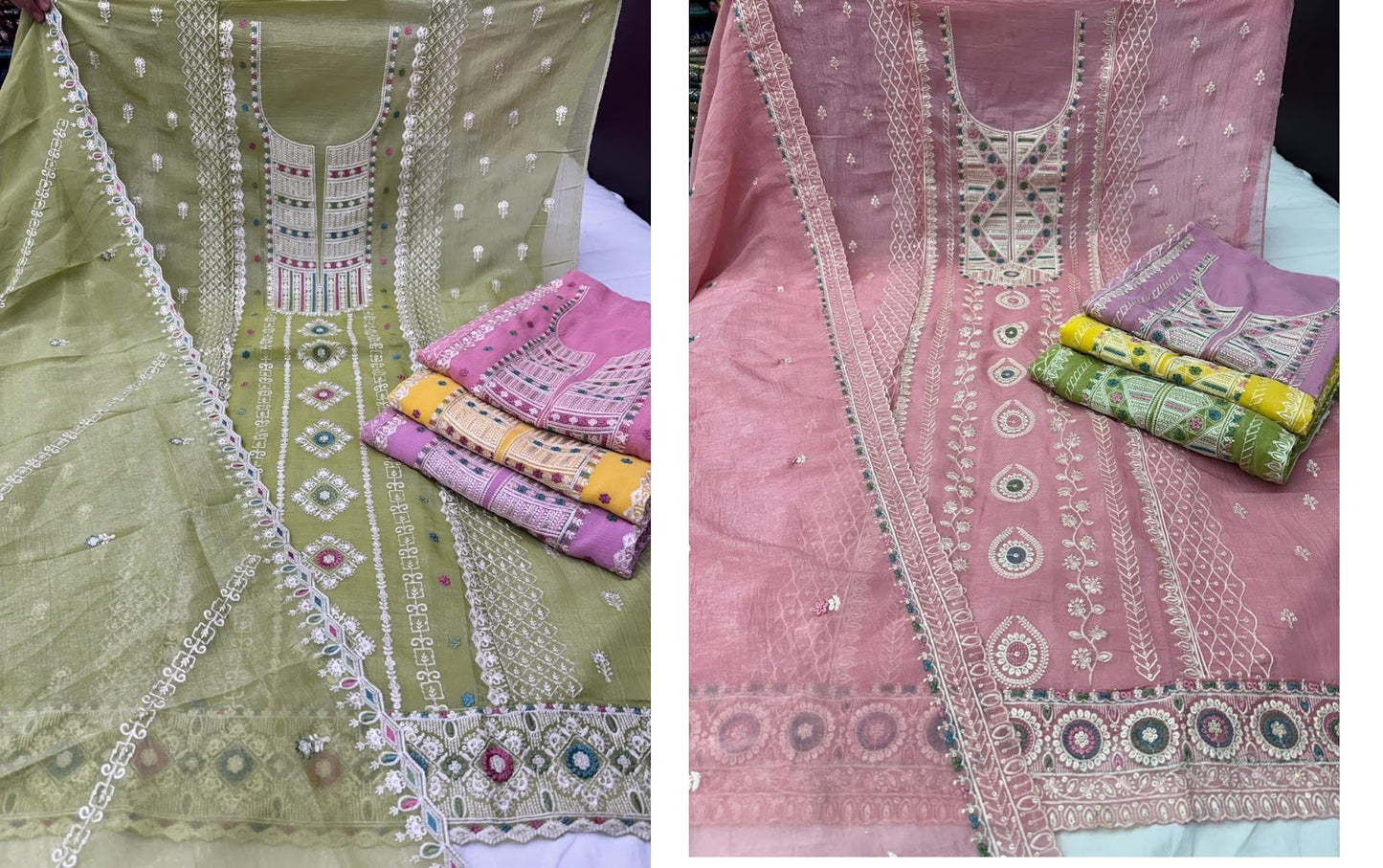 Sania Nayandeep Crunchy Silk Salwar Suits Supplier