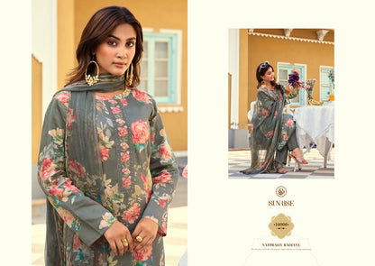 Sania Vol 14 Sunrise Jam Satin Pant Style Suits Wholesale Price