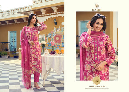 Sania Vol 14 Sunrise Jam Satin Pant Style Suits Wholesale Price