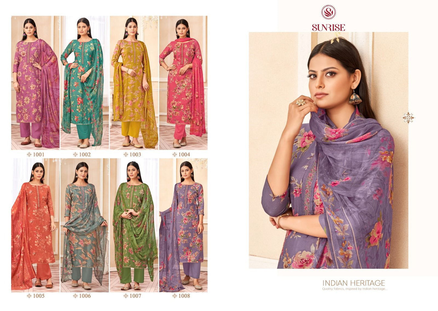 Sania Winter Sunrise Viscose Pashmina Suits Supplier