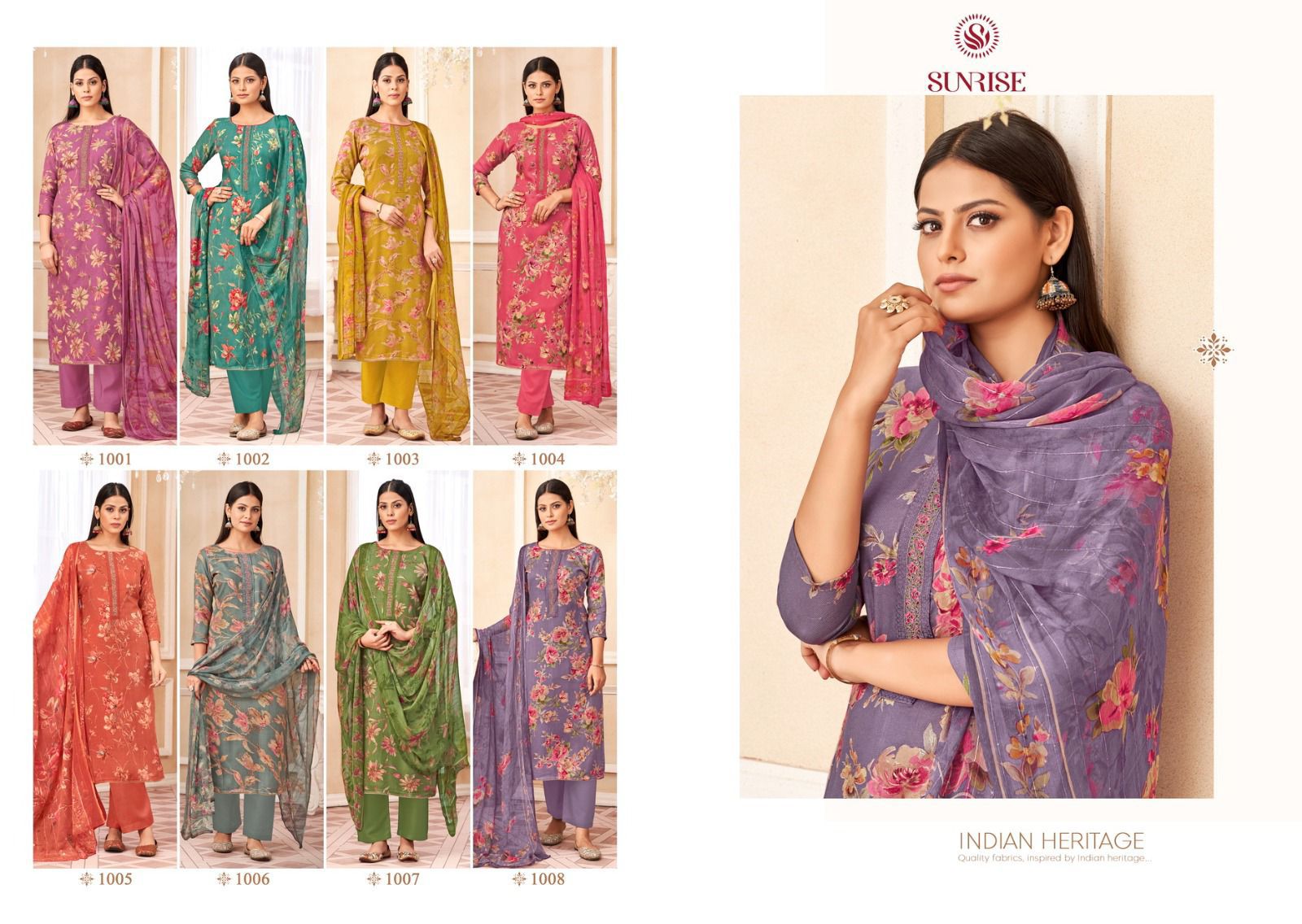 Sania Winter Sunrise Viscose Pashmina Suits Supplier