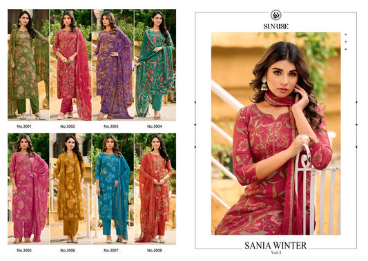 Sania Winter Vol 3 Sunrise Pashmina Suits Wholesaler Ahmedabad