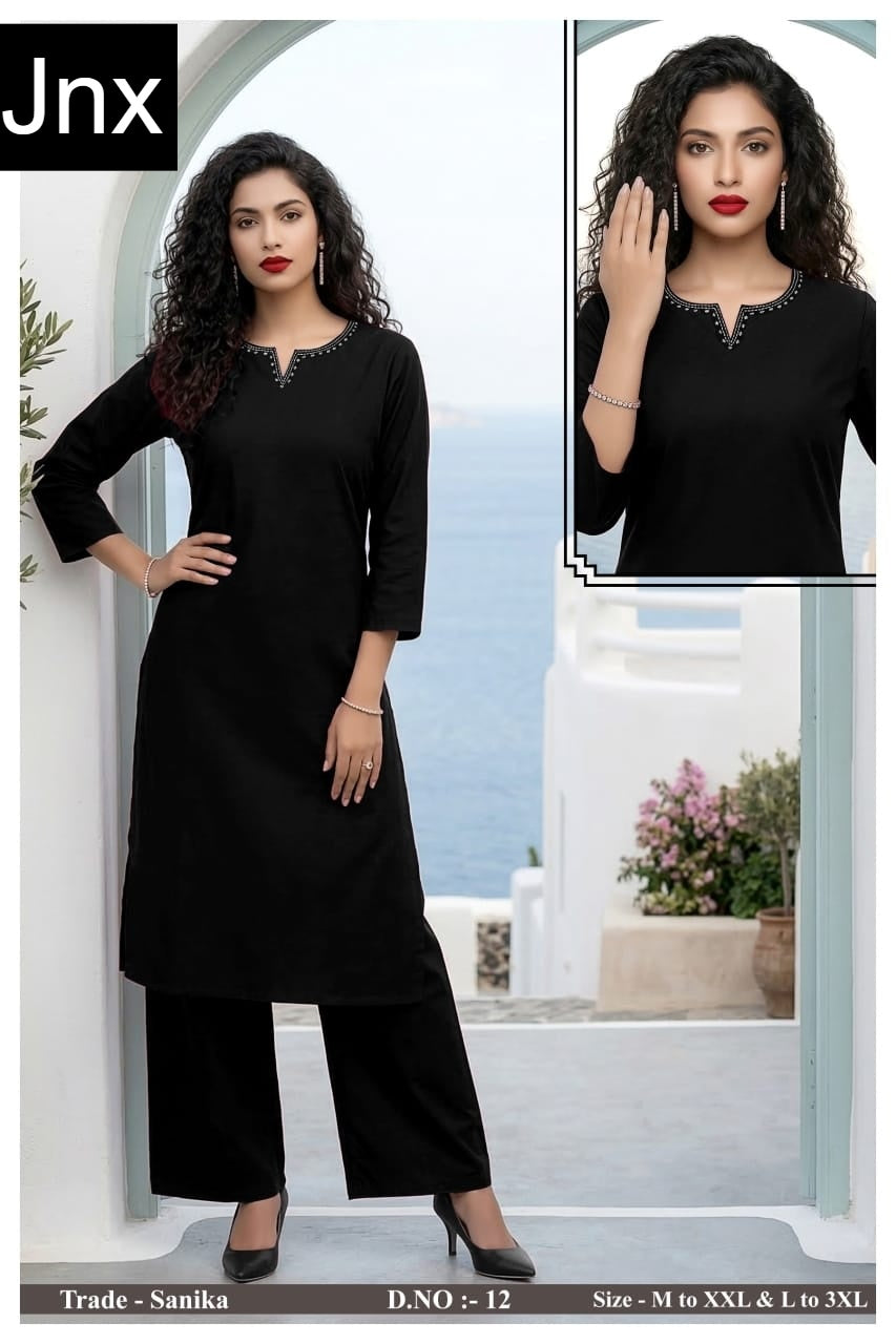 Sanika Jnx Dhabu Cotton Kurti Plazzo Set Manufacturer Ahmedabad