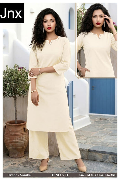 Sanika Jnx Dhabu Cotton Kurti Plazzo Set Manufacturer Ahmedabad
