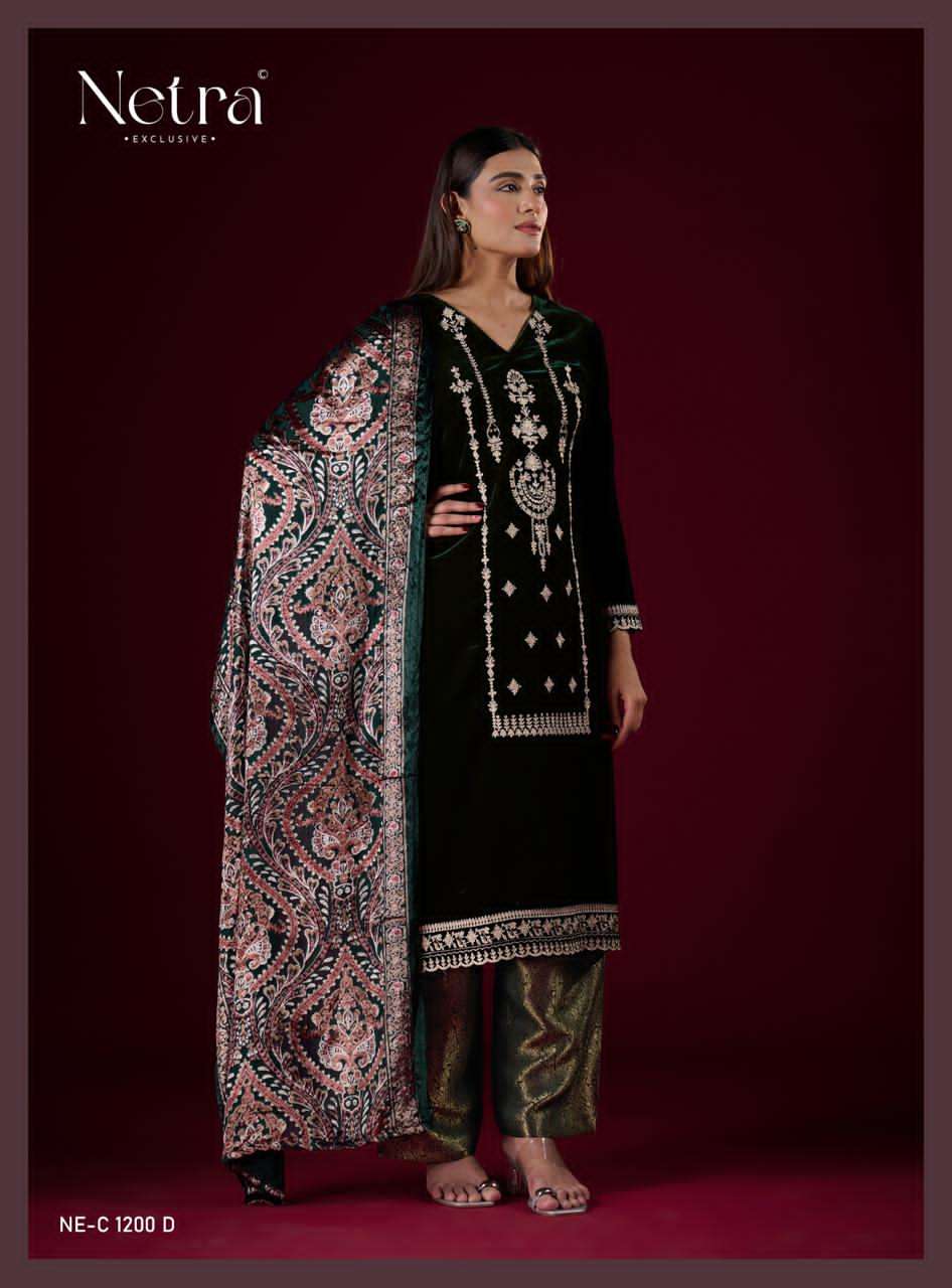 Sanika Netra Velvet Suits Manufacturer India