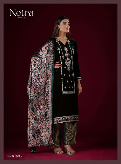 Sanika Netra Velvet Suits Manufacturer India