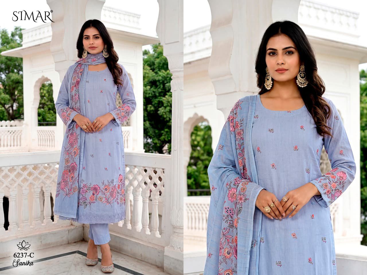 Sanika Simar Lawn Cotton Pant Style Suits Wholesaler Gujarat