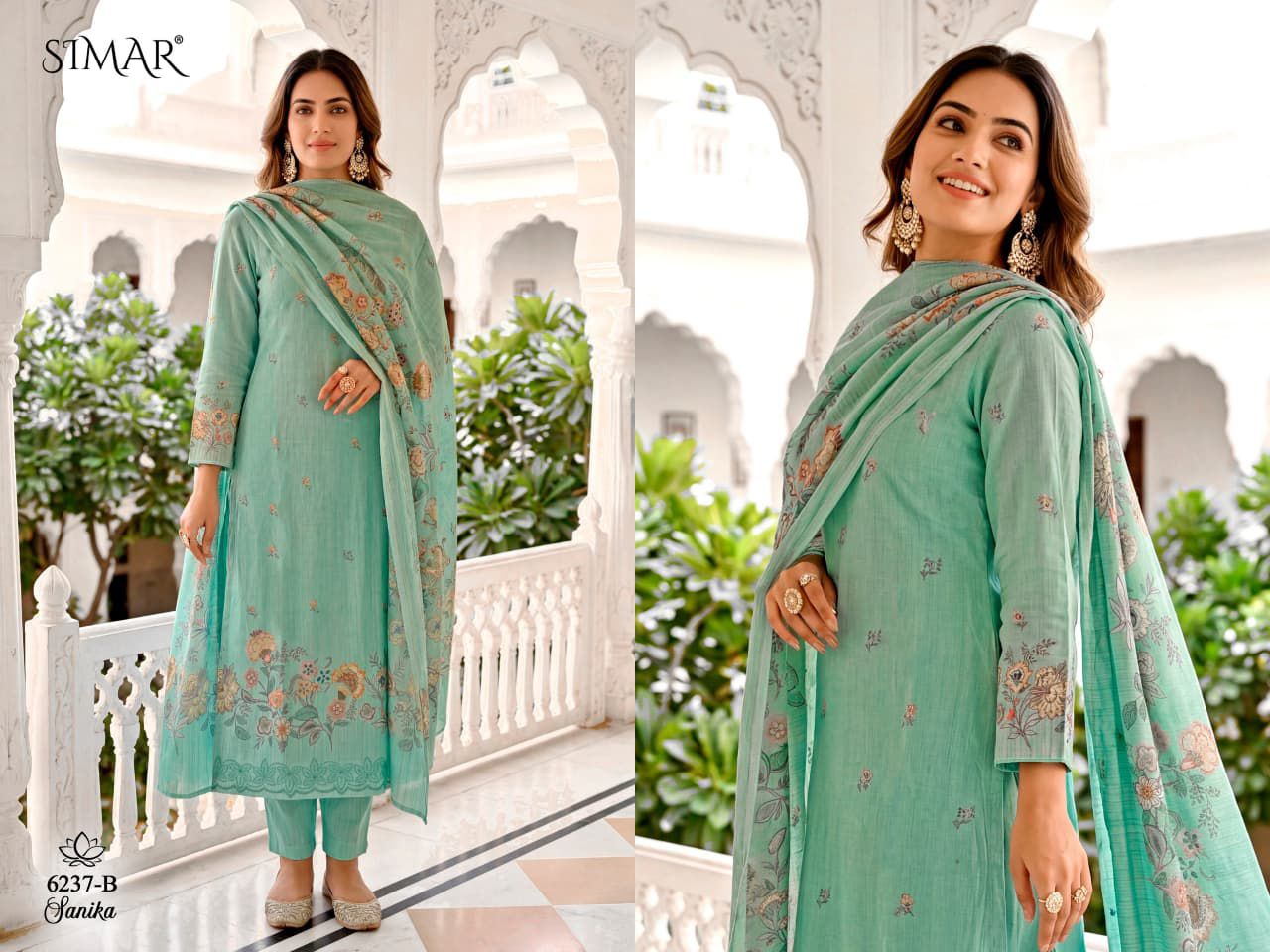 Sanika Simar Lawn Cotton Pant Style Suits Wholesaler Gujarat