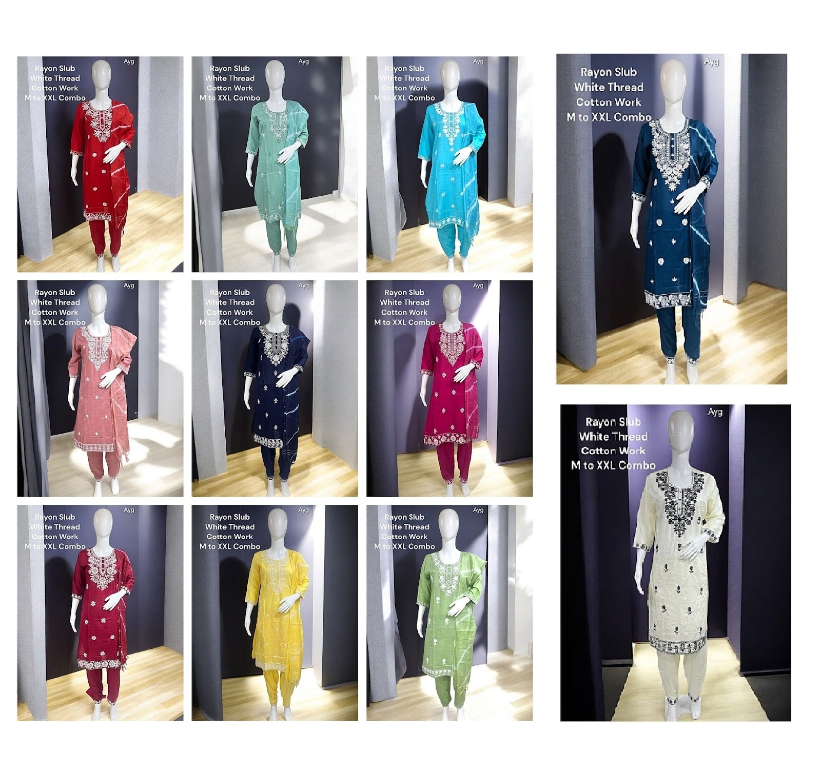 Saniya 2803 Ayg Rayon Readymade Pant Style Suits Wholesale Rate
