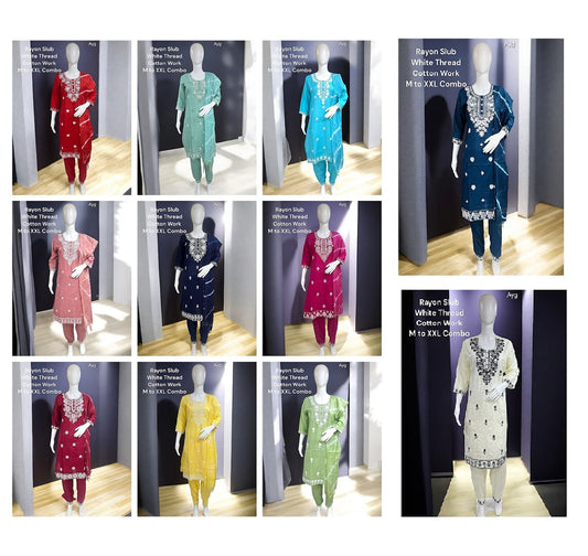 Saniya 2803 Ayg Rayon Readymade Pant Style Suits Wholesale Rate