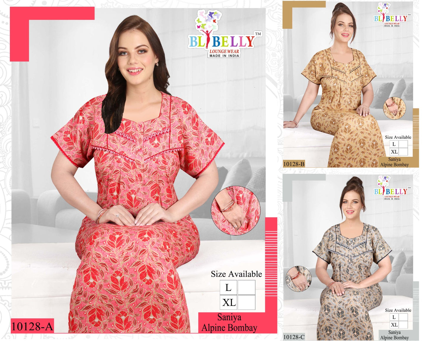 Saniya Belly Alpine Night Gowns Wholesaler India