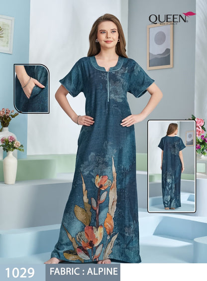 Saniya Queen Alpine Night Gowns Wholesale Price