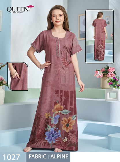 Saniya Queen Alpine Night Gowns Wholesale Price