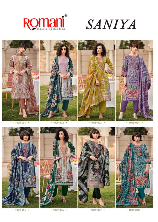 Saniya Romani Cotton Karachi Salwar Suits Wholesaler Ahmedabad