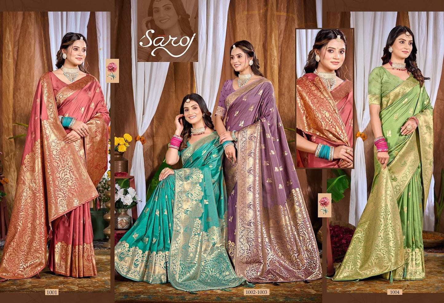 Saniya Saroski Vol 2 Saroj Satin Sarees Wholesaler
