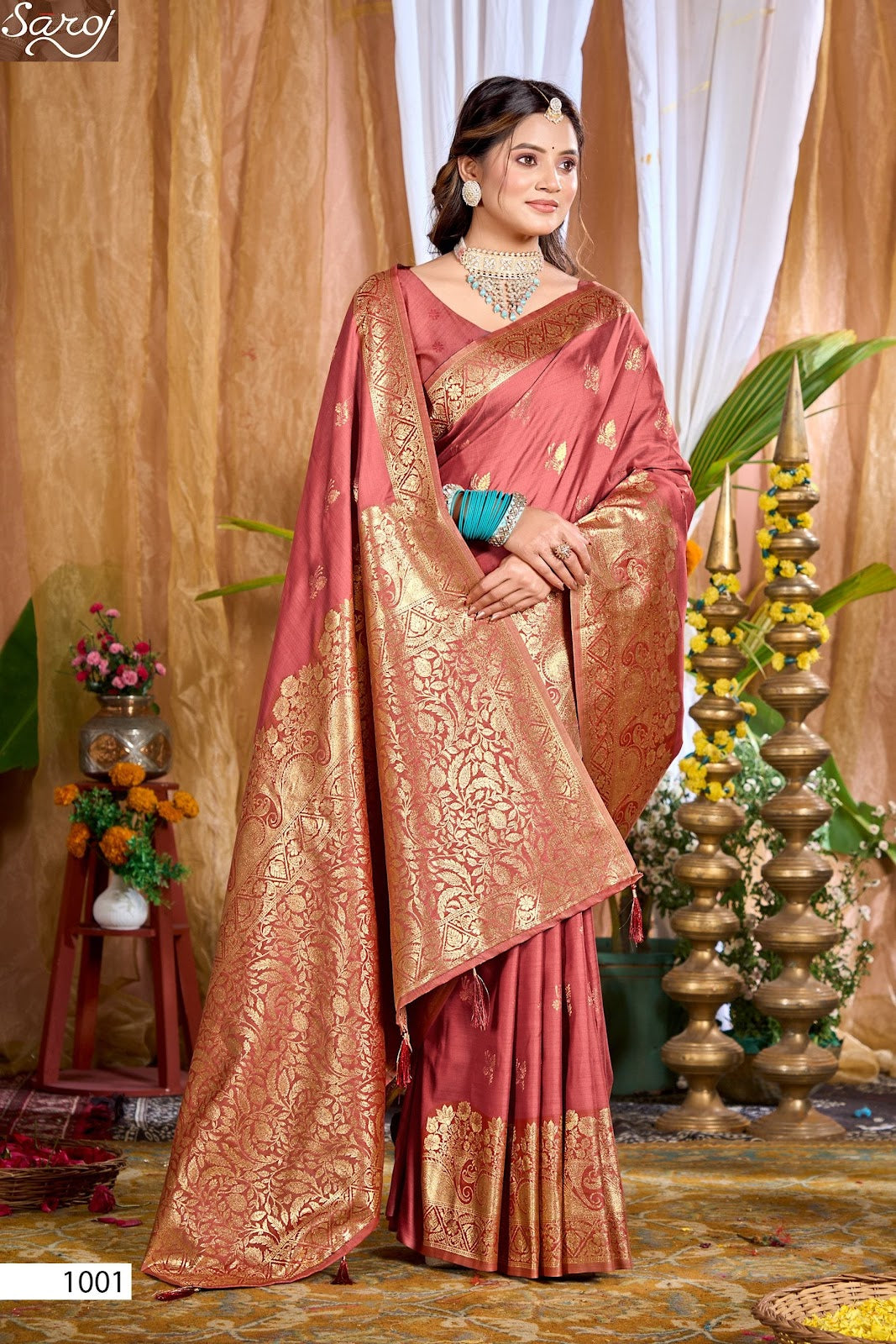 Saniya Saroski Vol 2 Saroj Satin Sarees Wholesaler