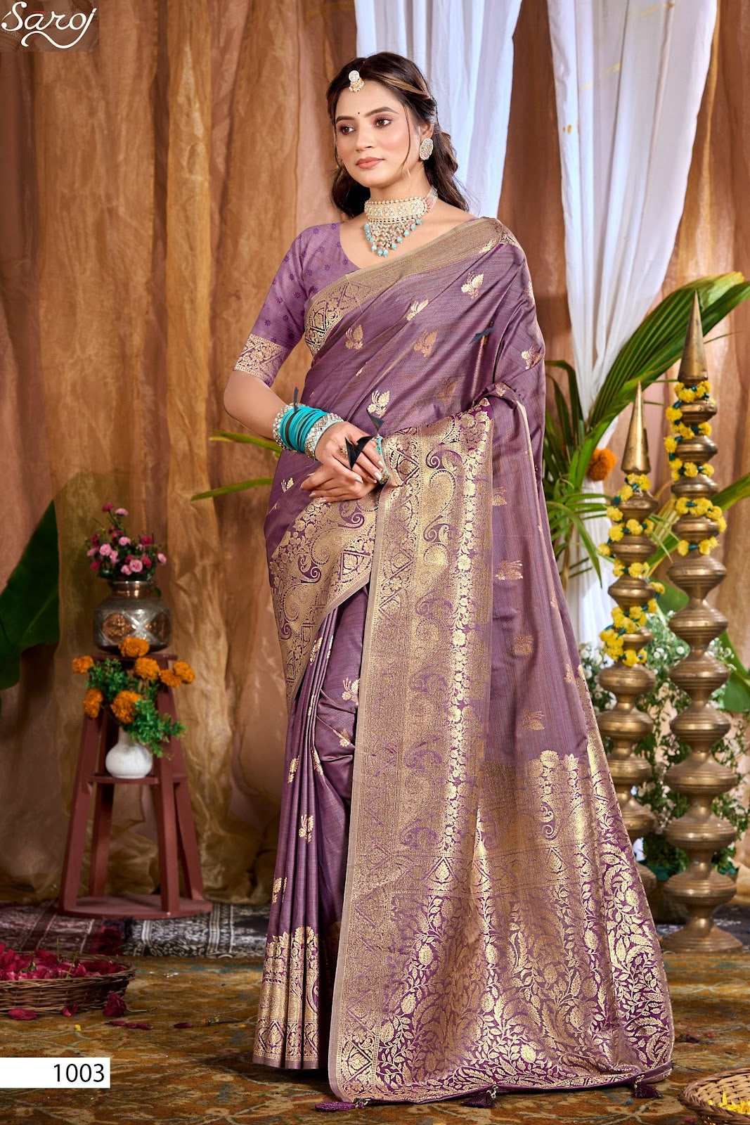 Saniya Saroski Vol 2 Saroj Satin Sarees Wholesaler