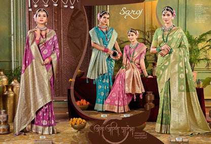 Saniya Saroski Vol 3 Saroj Satin Sarees Wholesaler