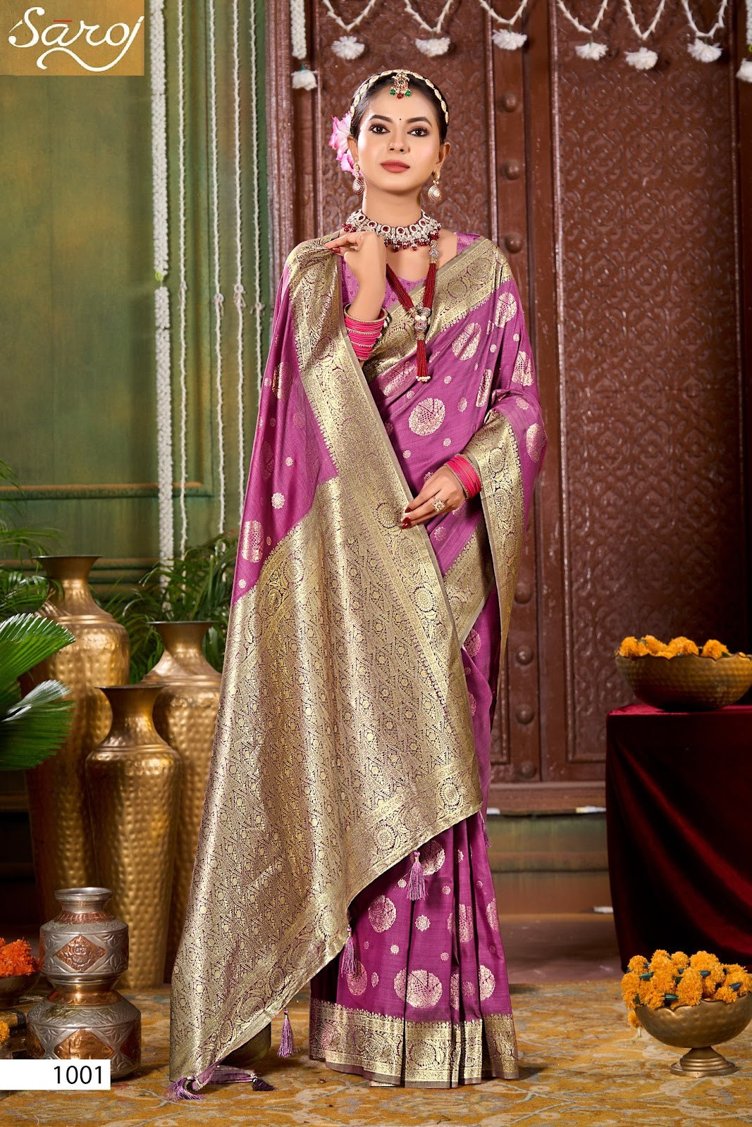 Saniya Saroski Vol 3 Saroj Satin Sarees Wholesaler